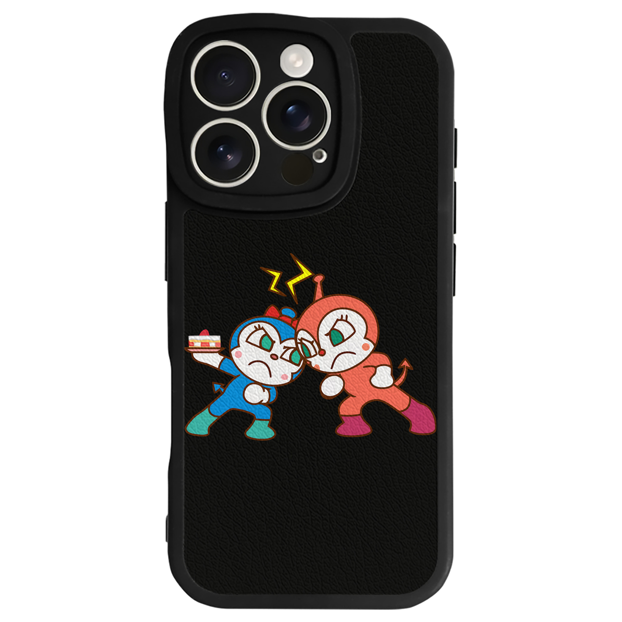 （画像用） アンパンマン Anpanman 【iPhone 16シリーズ対応】シリコンスマホケース（レザー調） 材質：シリコン
